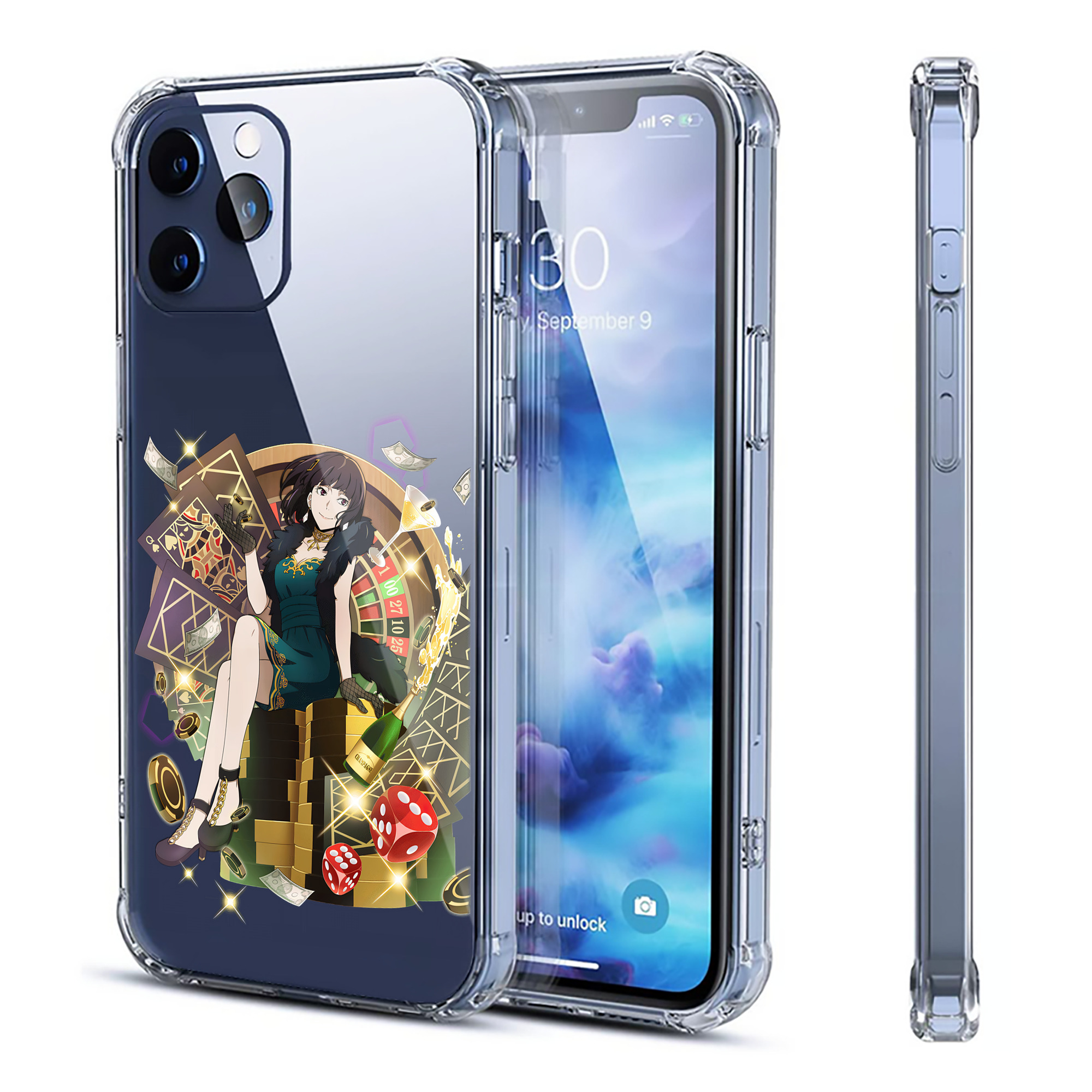 （画像用） 文豪ストレイドッグス Bungo Stray Dogs 【iPhone 12シリーズ対応】透明スマホケース（クリアソフトケース）